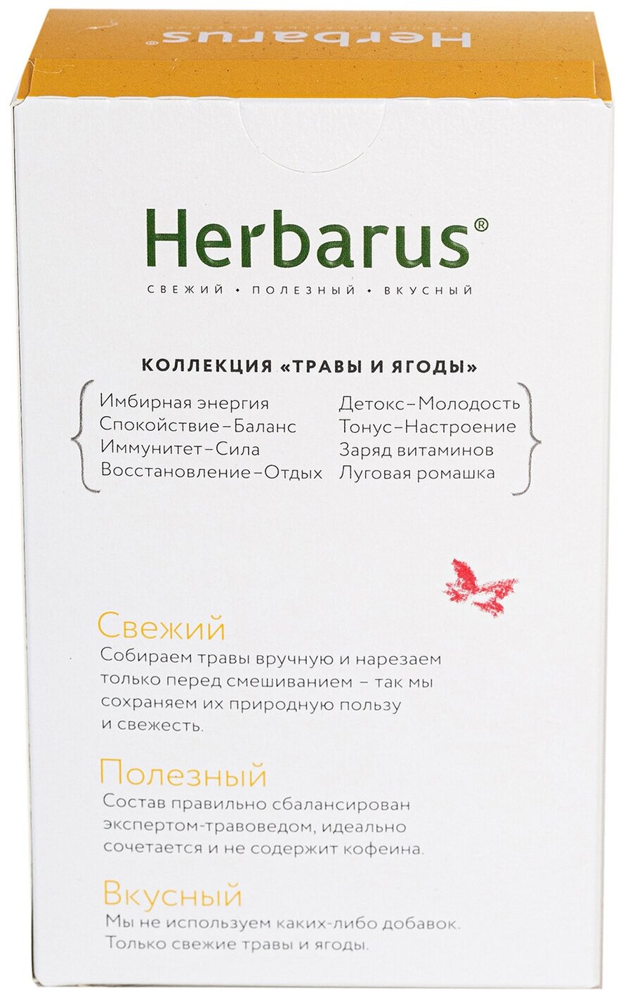 Чайный напиток Herbarus "Иммунитет Сила", листовой, 50г. - фотография № 13