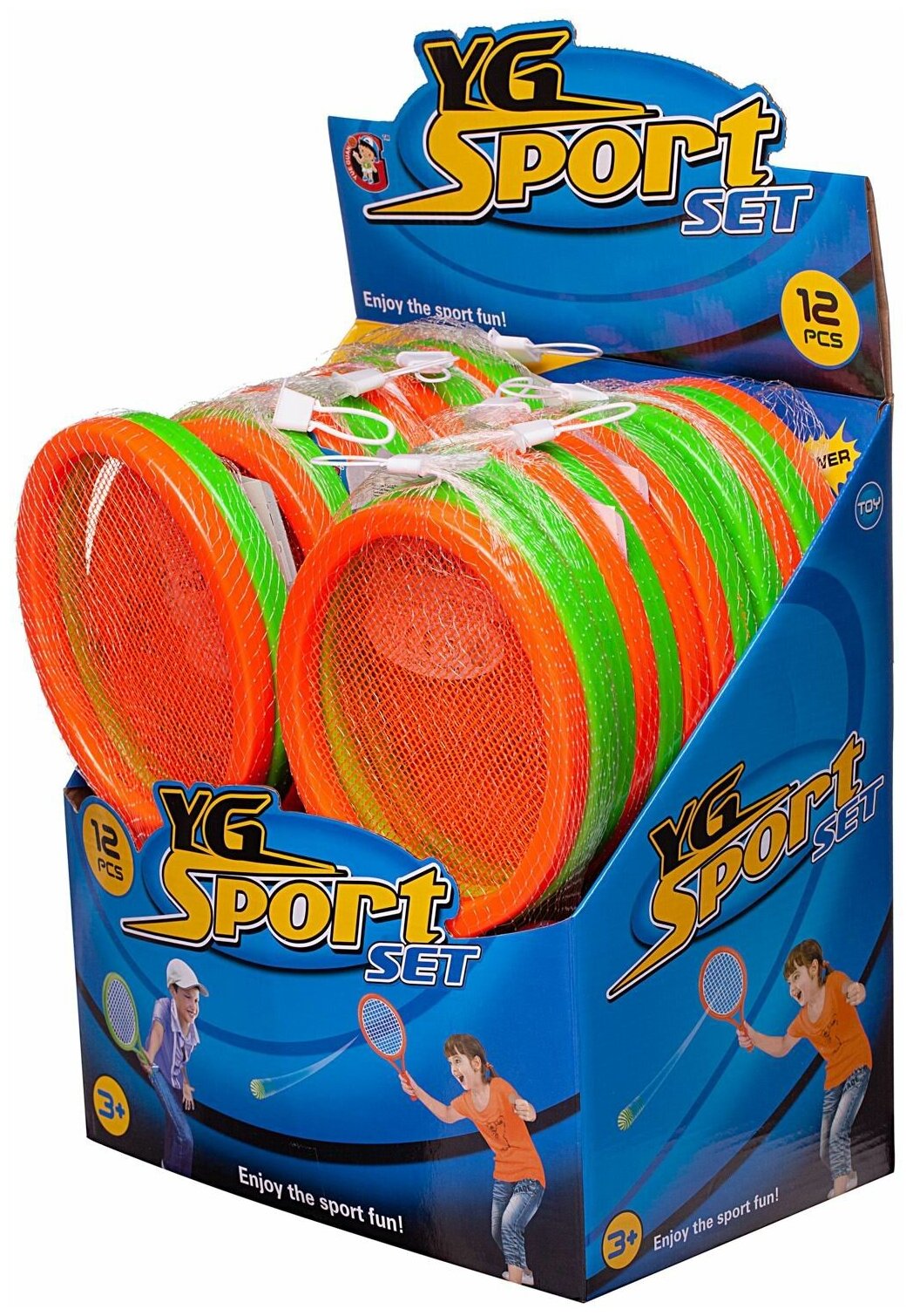 Игровой набор YG Sport Теннис в комплекте 2 мячика и 2 ракетки YG16G