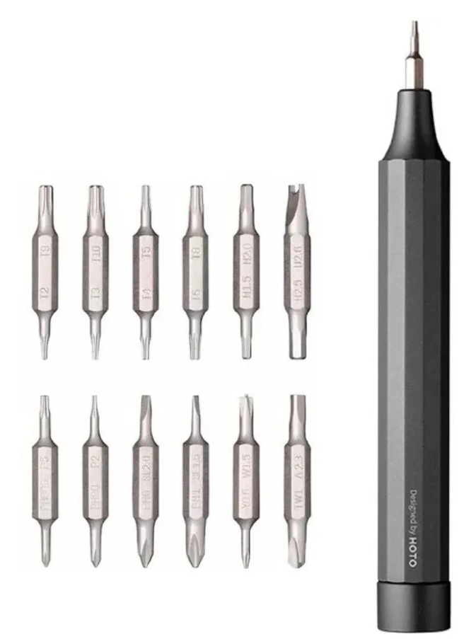 Отвертка электрическая Xiaomi Hoto Precision Screwdriver Kit 24 in 1 (QWLSD004) черная