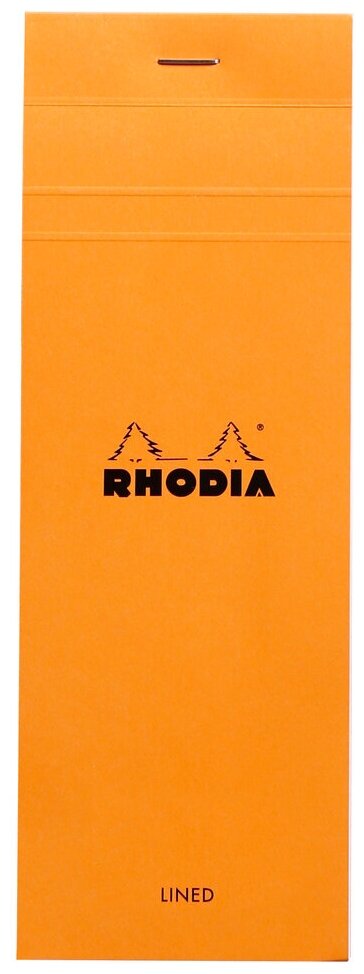 Блокнот Rhodia Basics №8, 7,4х21 см, линейка, 80 г, оранжевый, 2 шт./уп.