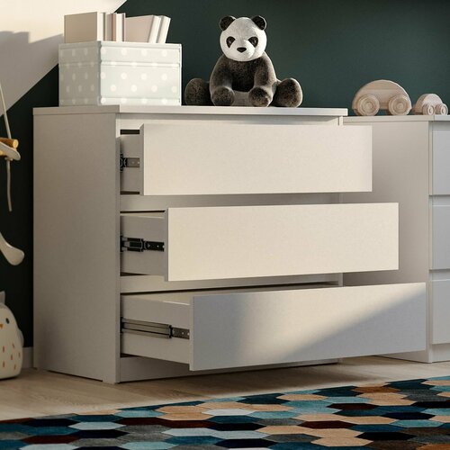 Комод ГУД ЛАКК Malta 3 ящика без доводчиков 80х48х76 см белый 11499₽