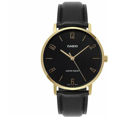 Наручные часы CASIO Collection MTP-VT01GL-1B2, серебряный, черный наручные часы casio standard японские collection mtp vt01gl 1b2 золотой серебряный