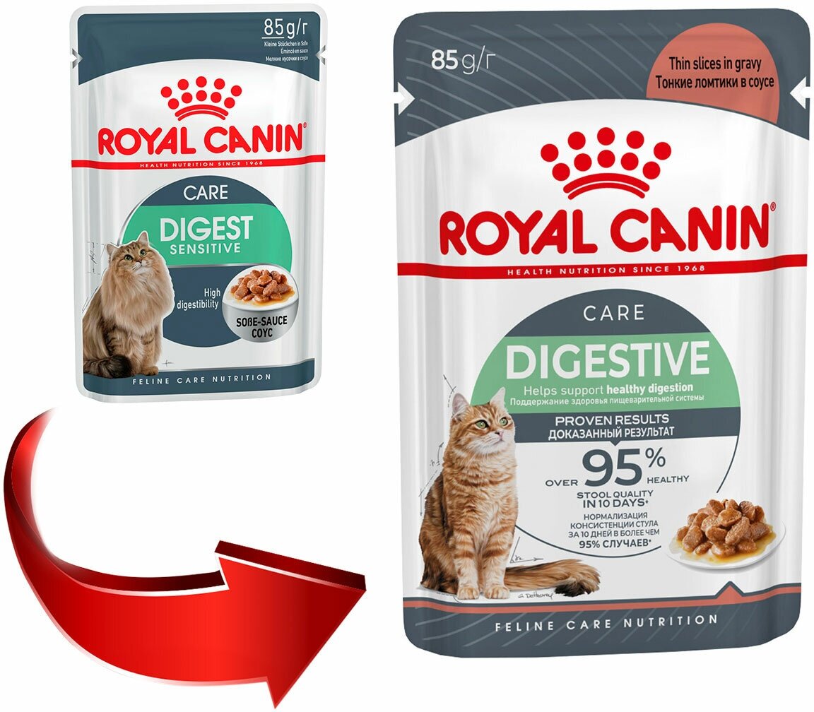ROYAL CANIN Digest Sensitive Корм влаж.д/кошек с чувств.пищевар. 85г - фото №12