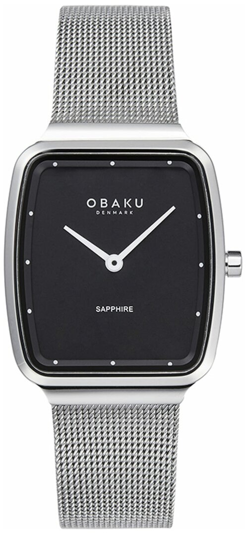 Наручные часы OBAKU, серебряный, черный