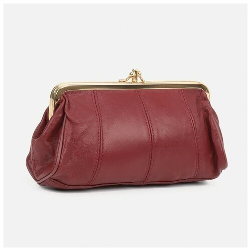 фото Косметичка натуральная кожа, бордовый mikimarket