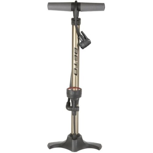 Насос велосипедный Beto 5-470321 напольный алюм с маном 2 гол 11Бар160 PSI 10 золотист 520500₽