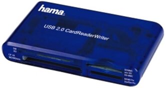 Устройство чтения карт памяти USB2.0 Hama H-55348 синий