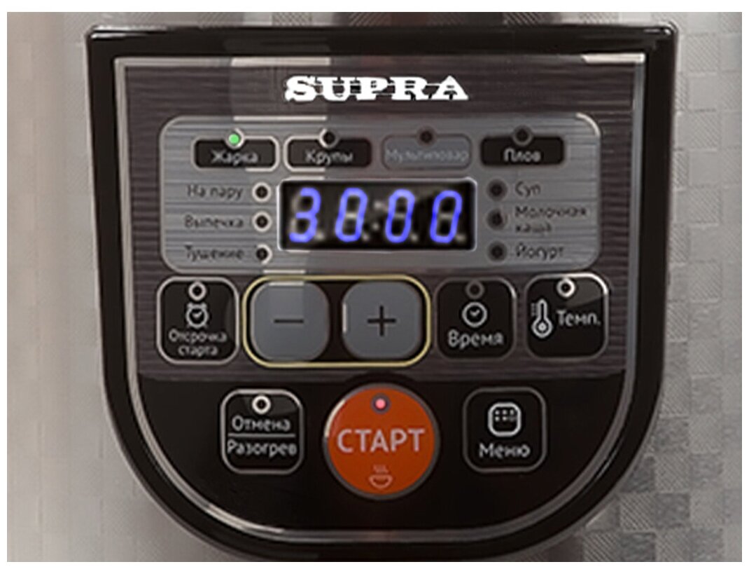 Мультиварка SUPRA MCS-5115, 860Вт, серебристый/черный - фото №18