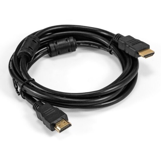 Кабель HDMI Exegate EX-CC-HDMI-2.0F, 19M/19M, 2м, v1.4b, ферритовые кольца, позолоченные контакты (EX294689RUS)