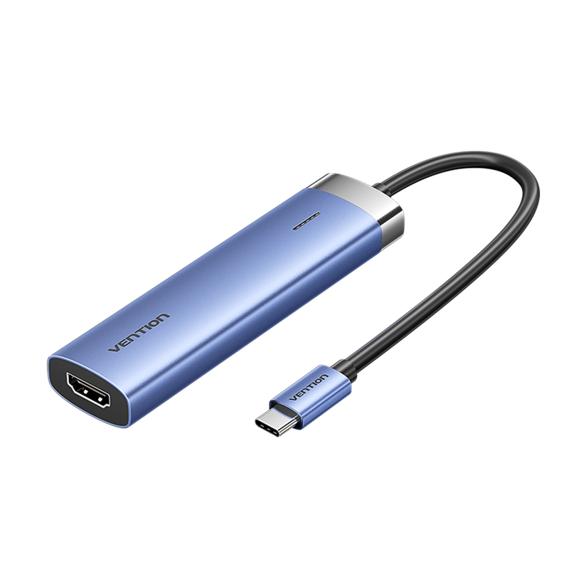 Разветвитель Vention мультифункциональный, USB Type C 5 в 1 - фото №1