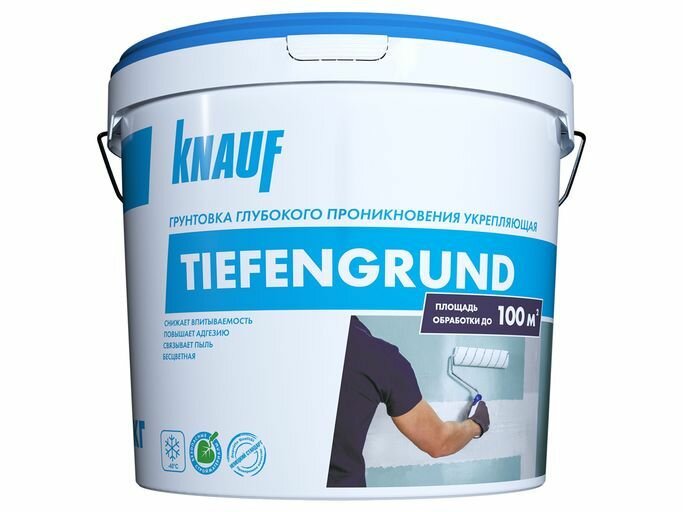 Грунтовка универсальная KNAUF Тифенгрунд, 10 кг, 10 л, белый