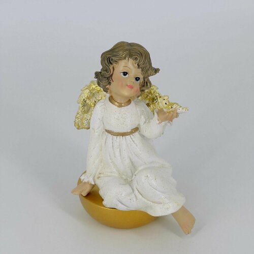 Статуэтка девочка ангел с птичкой 2590₽