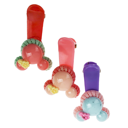 Набор заколок для волос Цветочки, 3шт, в ассортименте