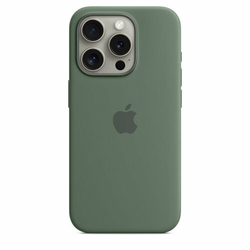 Чехол Apple iPhone 15 Pro Max Silicone Case with MagSafe Cypress / Кипарис чехол apple iphone 14 pro max silicone case with magsafe sunglow mpu03