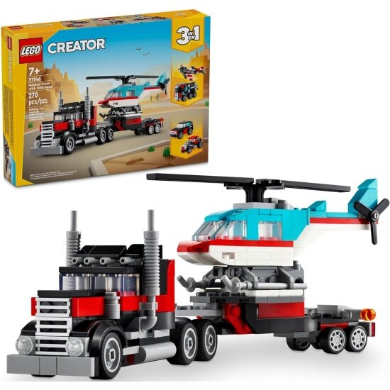 Конструктор Lego ® Creator 31146 Грузовик-платформа с вертолетом