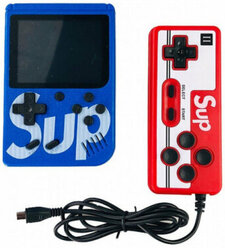 Портативная игровая приставка SUP Game Box Plus 400 в 1 + джойстик (геймпад) / Retro Game PLUS / Blue