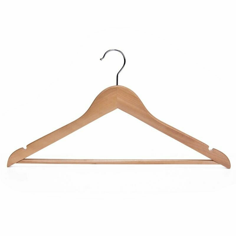 фото Вешалка Winsun деревянная с перекладиной для брюк 44,5*1,2 см