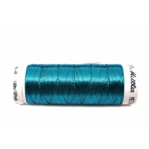 Нить для вышивания металлик METALLIC METTLER , 100 м 4101 Bright Turquoise