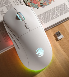 Мышь игровая беспроводная EWEADN, G301, перезаряжаемая, белая