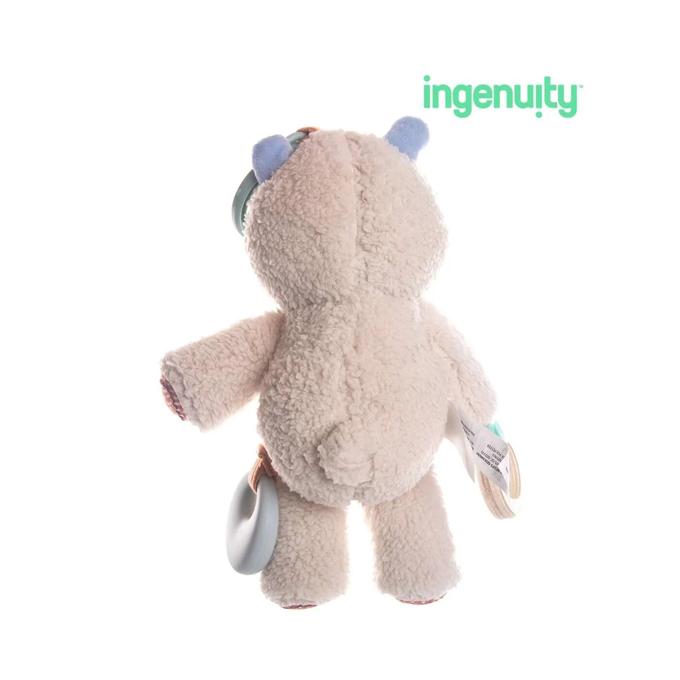 Игрушка подвеска для новорожденного с прорезывателем Мишка Ingenuity - фото №15