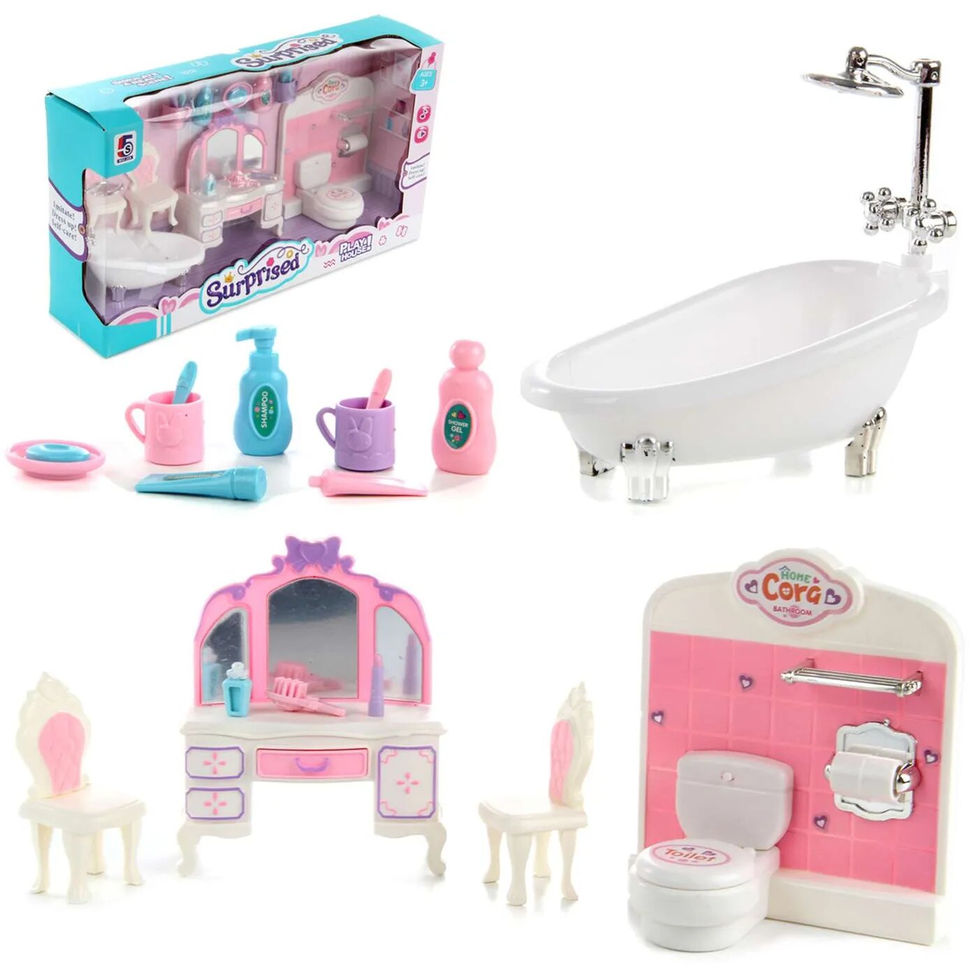 Мебель для кукол Veld Co Ванная комната