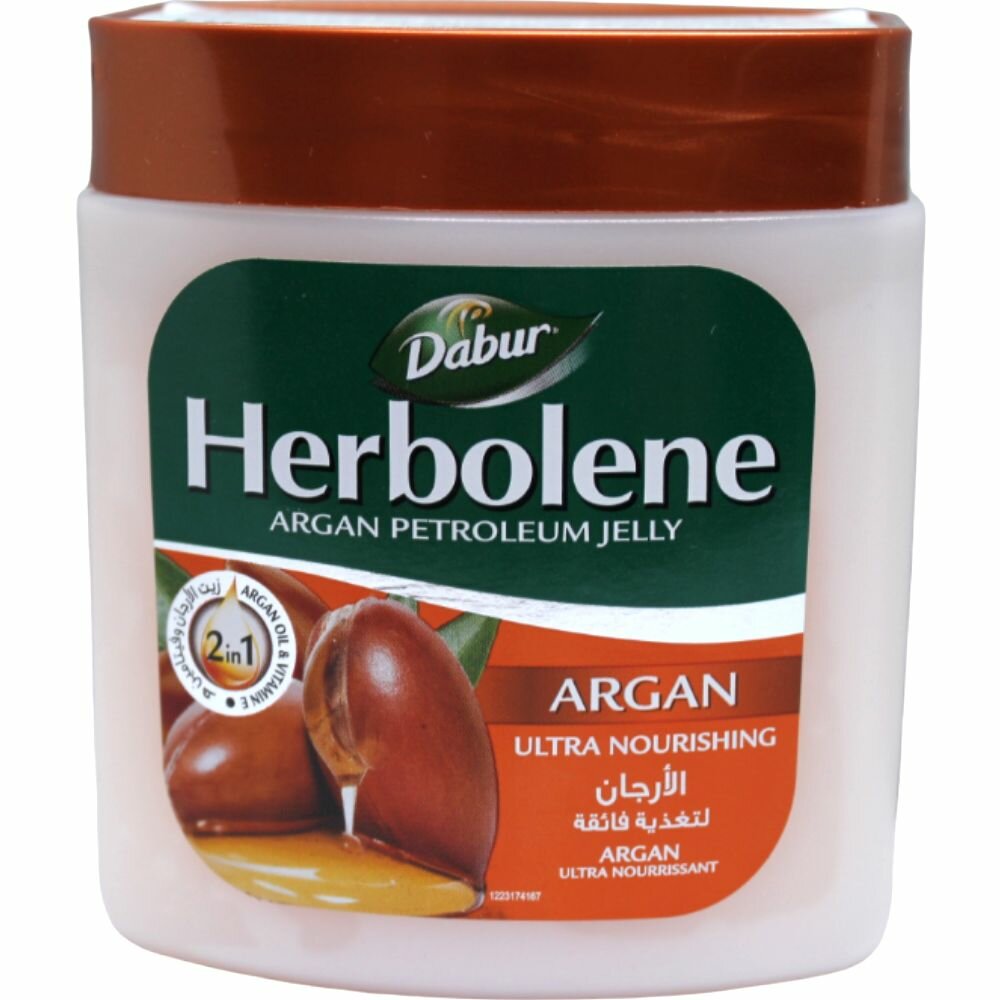 Dabur Herbolene Вазелин для кожи с маслом Аргана и витамином Е смягчающий и увлажняющий 225мл
