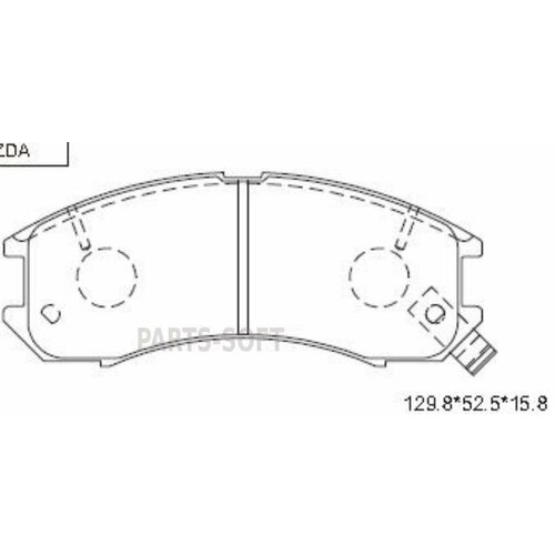 ASIMCO KD3764 KD3764 ASIMCO колодка дисковая 249/D3053/PN5194 1U0U3328Z/G1YH3328Z F