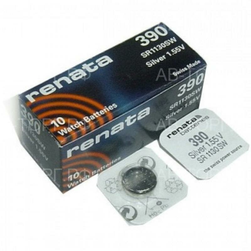Батарейка Renata 390 SR54, в упаковке: 2 шт.