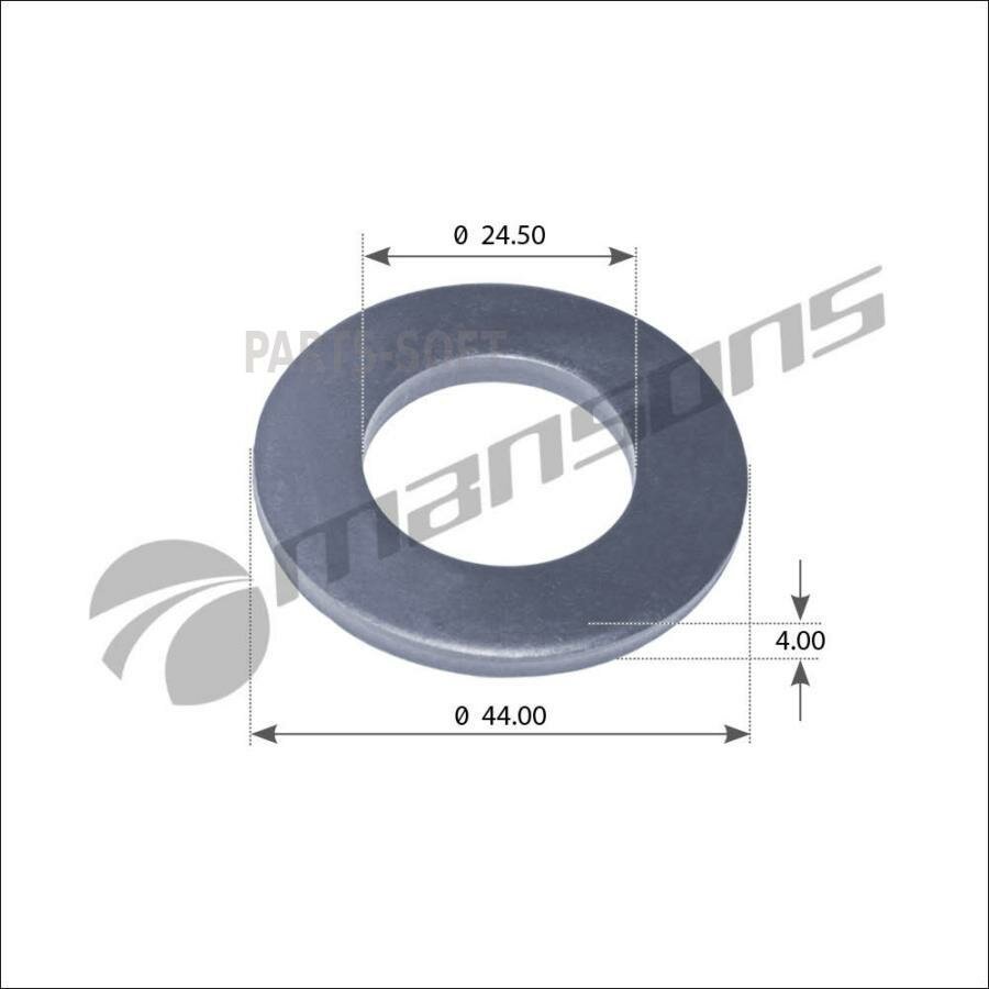 MANSONS 600184 600.184_шайба стремянки! 24x44x4mm (м) DIN125\ BPW