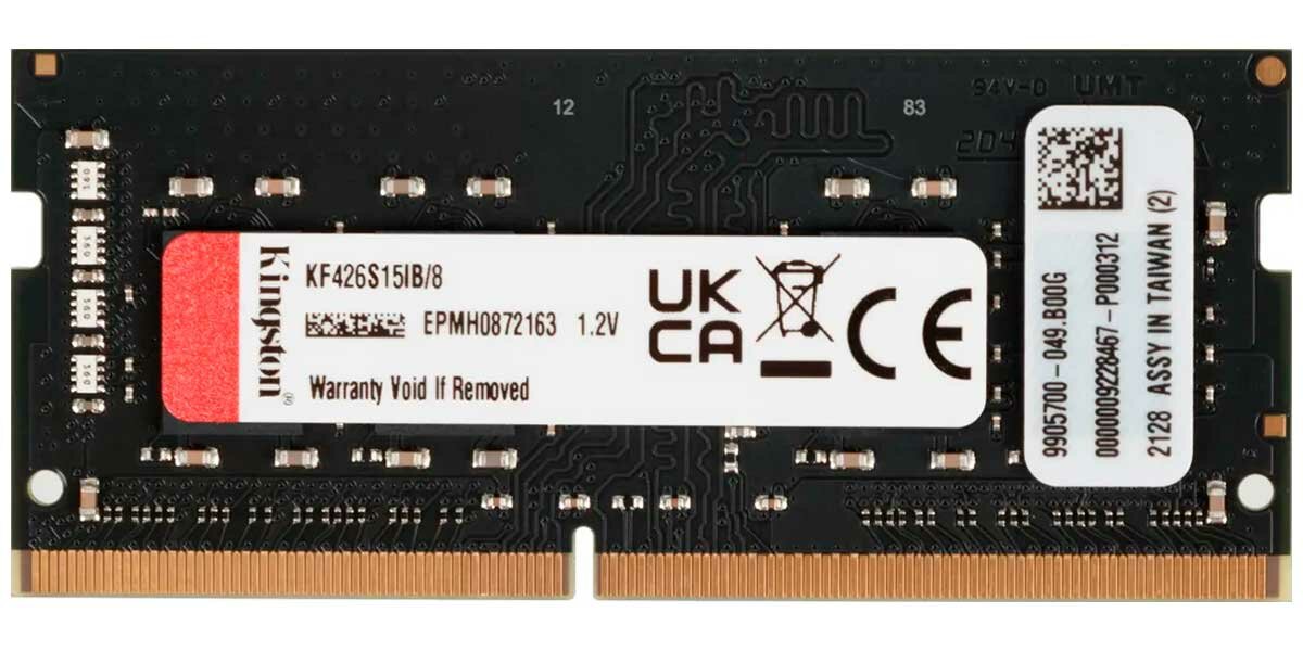 Оперативная память Kingston SO-DIMM DDR4 8Gb 2666MHz FURY Impact Black (KF426S15IB/8)