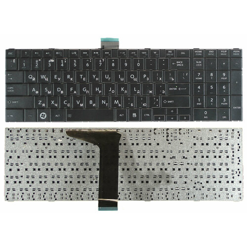 Клавиатура для Toshiba Satellite L870D черная клавиатура для ноутбука toshiba 9z n7usu 10r черная с подсветкой рамка серая