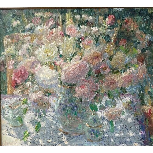 Картина авторская Розы 45х50см холстмасло 24000₽