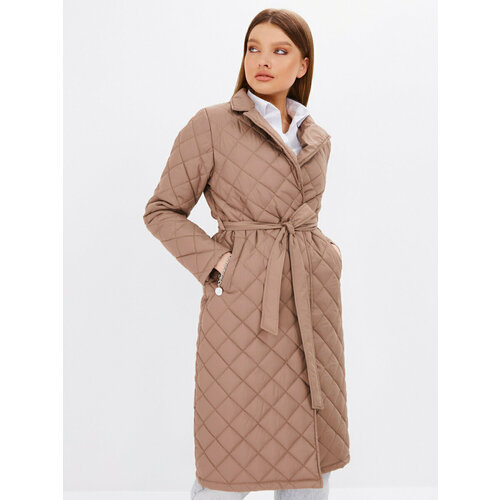 Пальто Abby, размер XXL, коричневый, бежевый пальто abby размер xxl серый