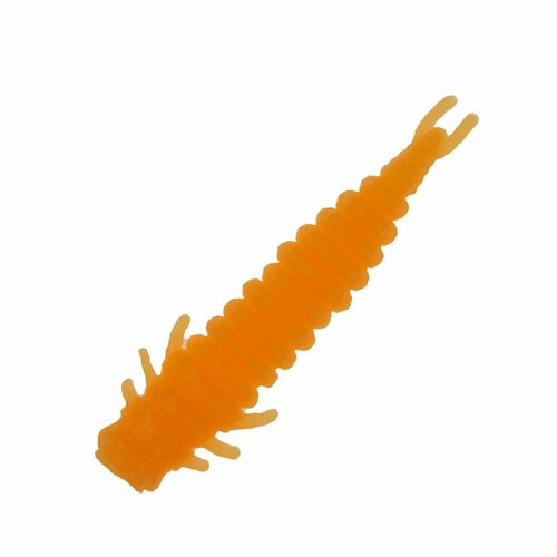 Силиконовая приманка для рыбалки Ojas Reit 47мм Рыбный микс #Orange (fluo), личинка на щуку, окуня, судака