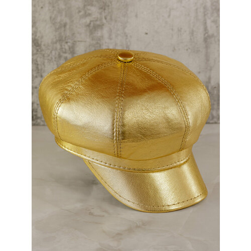 Кепка Denkor, размер 58, золотой кепка восьмиклинка baskeri демисезонная шерсть подкладка размер 58 синий
