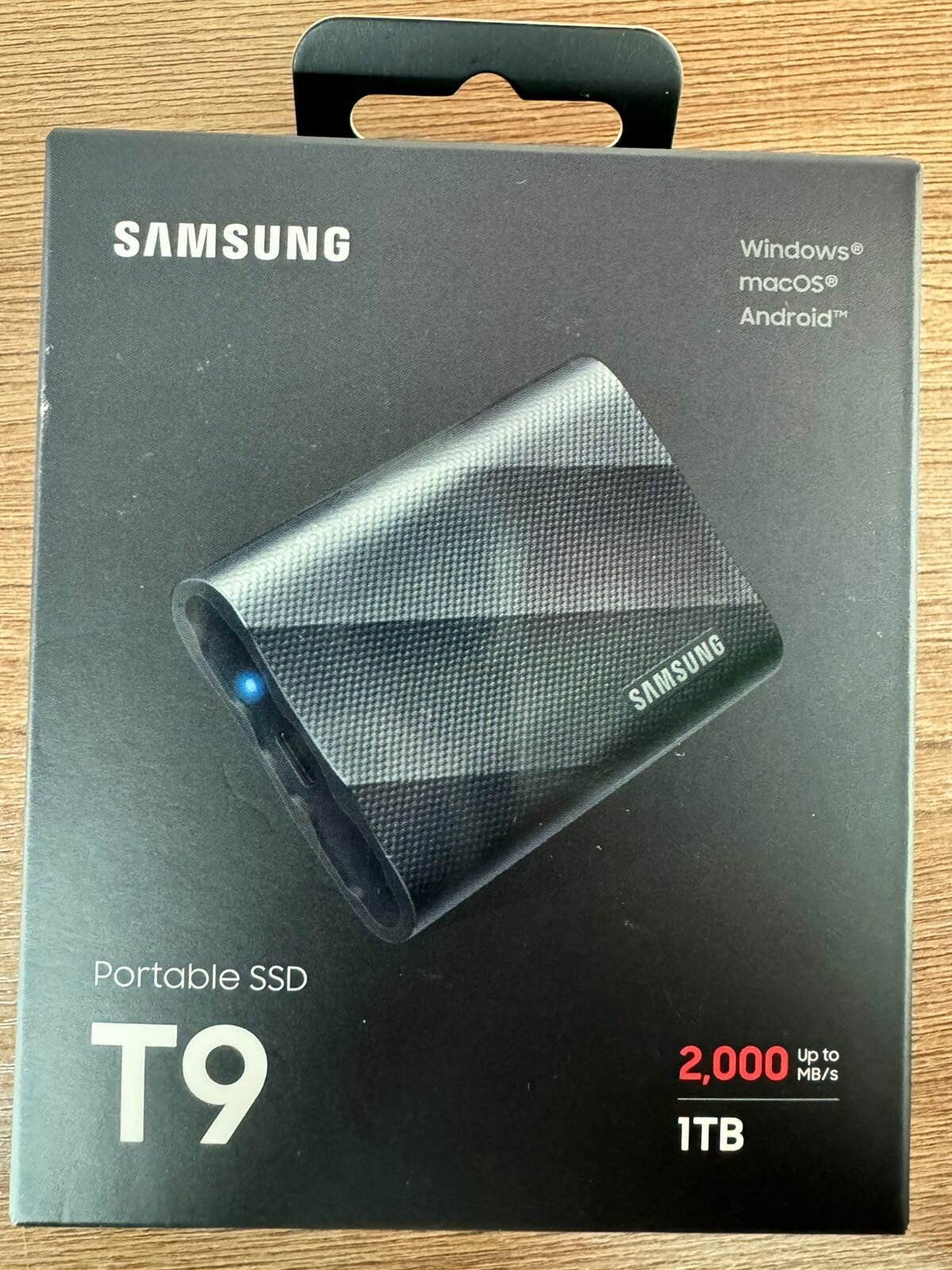 1 ТБ Внешний накопитель Samsung T9 SSD USB 3.2 Black (Черный) (Код модели: MU-PG1T0B/WW)