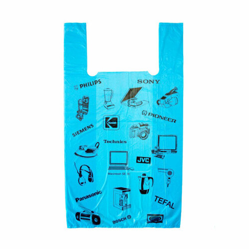 Пакет майка ПНД бирюзовый 