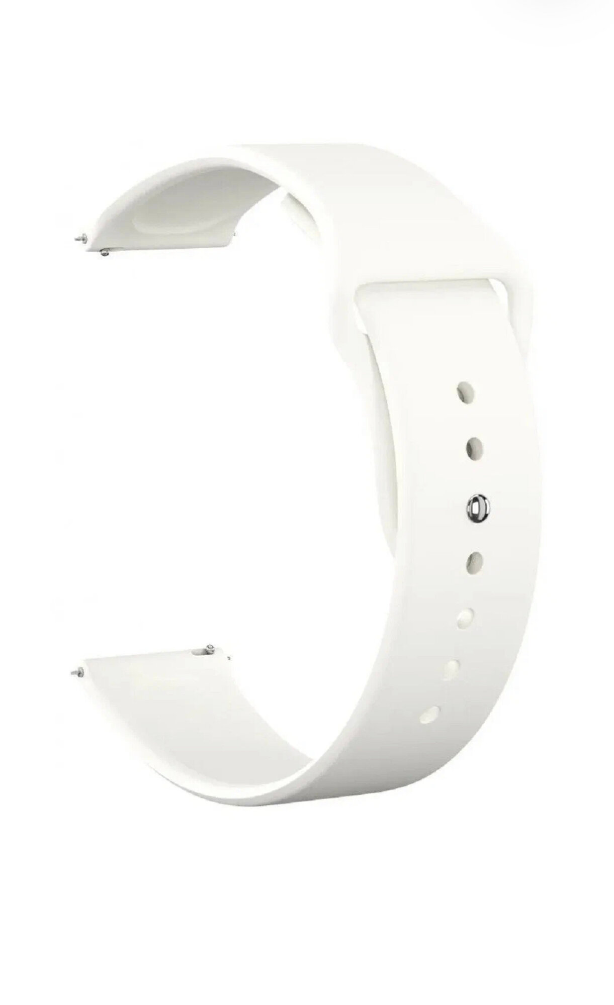 фото Силиконовый ремешок на смарт часы Samsung Galaxy, Honor, Huawei, Amazfit, Garmin, Xiaomi Watch (20 mm) Розовый