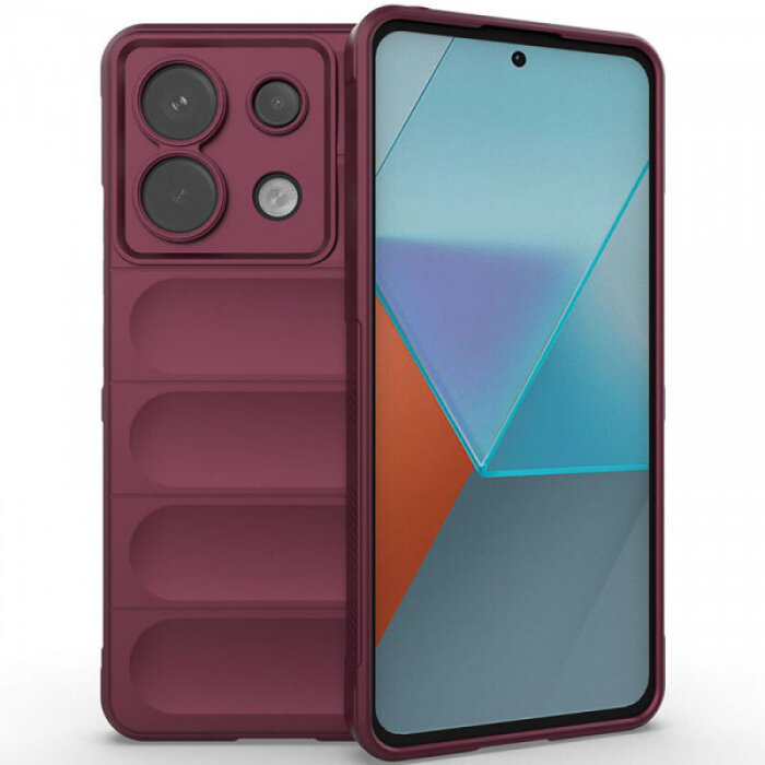 фото Flex Silicone Противоударный чехол для Xiaomi Redmi Note 13 Pro 5G / Poco X6 5G с защитой камеры и микрофиброй