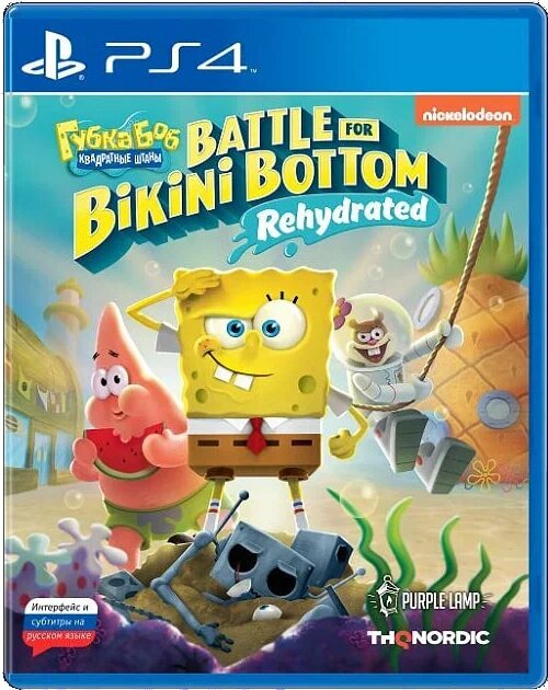 Игра SpongeBob SquarePants: Battle for Bikini Bottom - Rehydrated Standard Edition для PlayStation 4