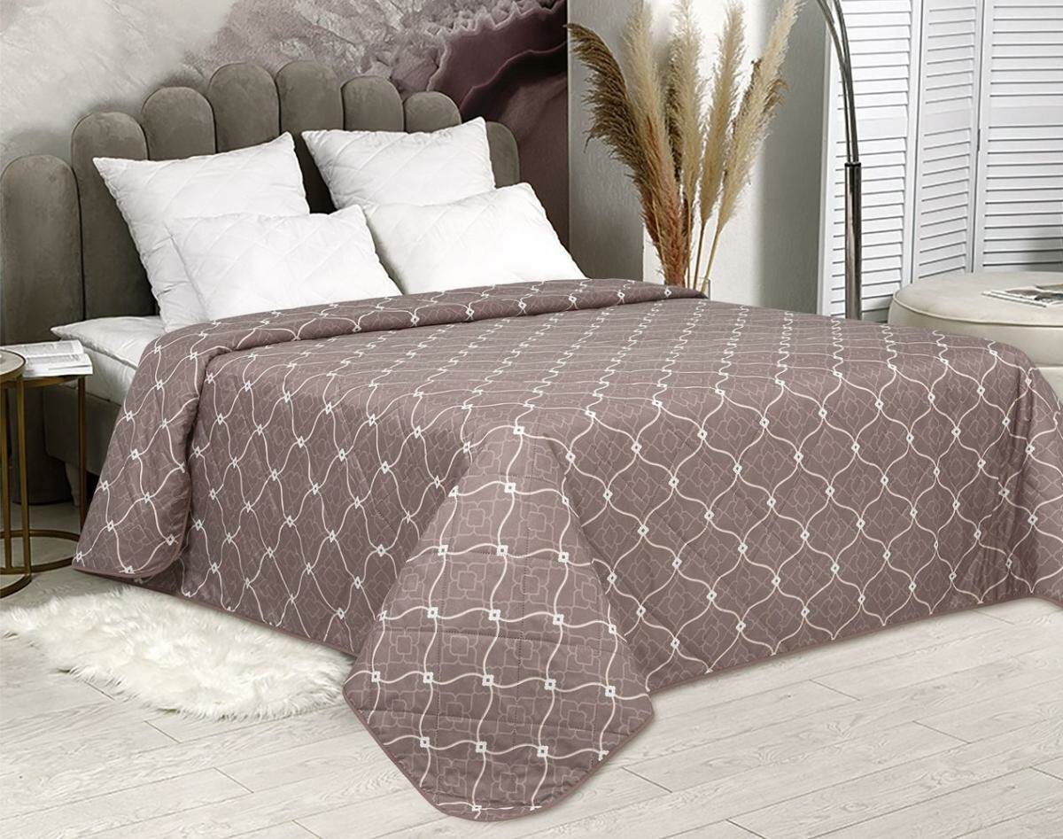 фото Покрывало на кровать/180x215/ультрастеп/2 спальное/покрывало/плед/Арт Постель/Амбра