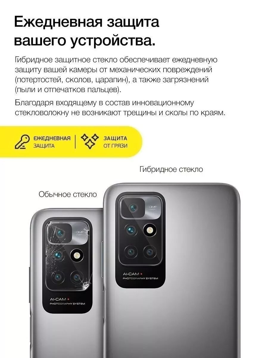 Защитное стекло для Huawei Pura 70 Pro, 70 Pro+ только на камеру, гибридное (гибкое стекло), 2шт, AKSPro — фото 1