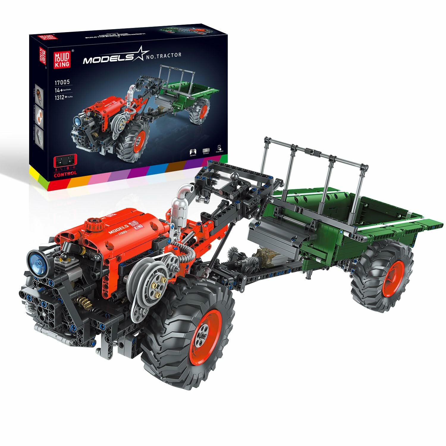 Конструктор Mould King 17005 Трактор,1312деталей