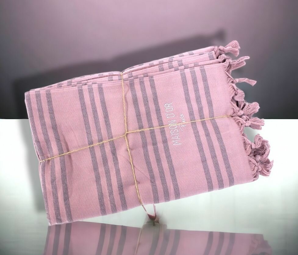Полотенце пляжное пештемаль Maison Dor Violetta 100*200 Пыльная роза