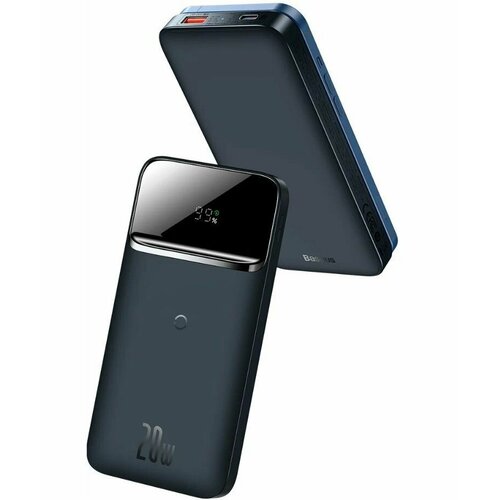 Внешний аккумулятор повербанк Baseus Power Bank 10000mAh 20W Черный 2022 Edition Cable USB to Type-C 03м PPCX010201 5933₽