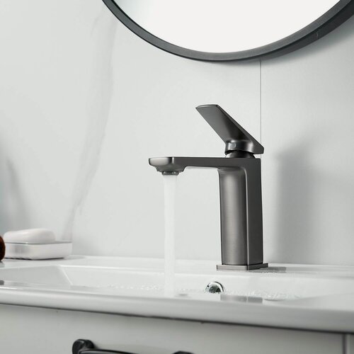 Изображение товара Однорычажный смеситель для раковины (умывальника) Shevanik S8901, латунь