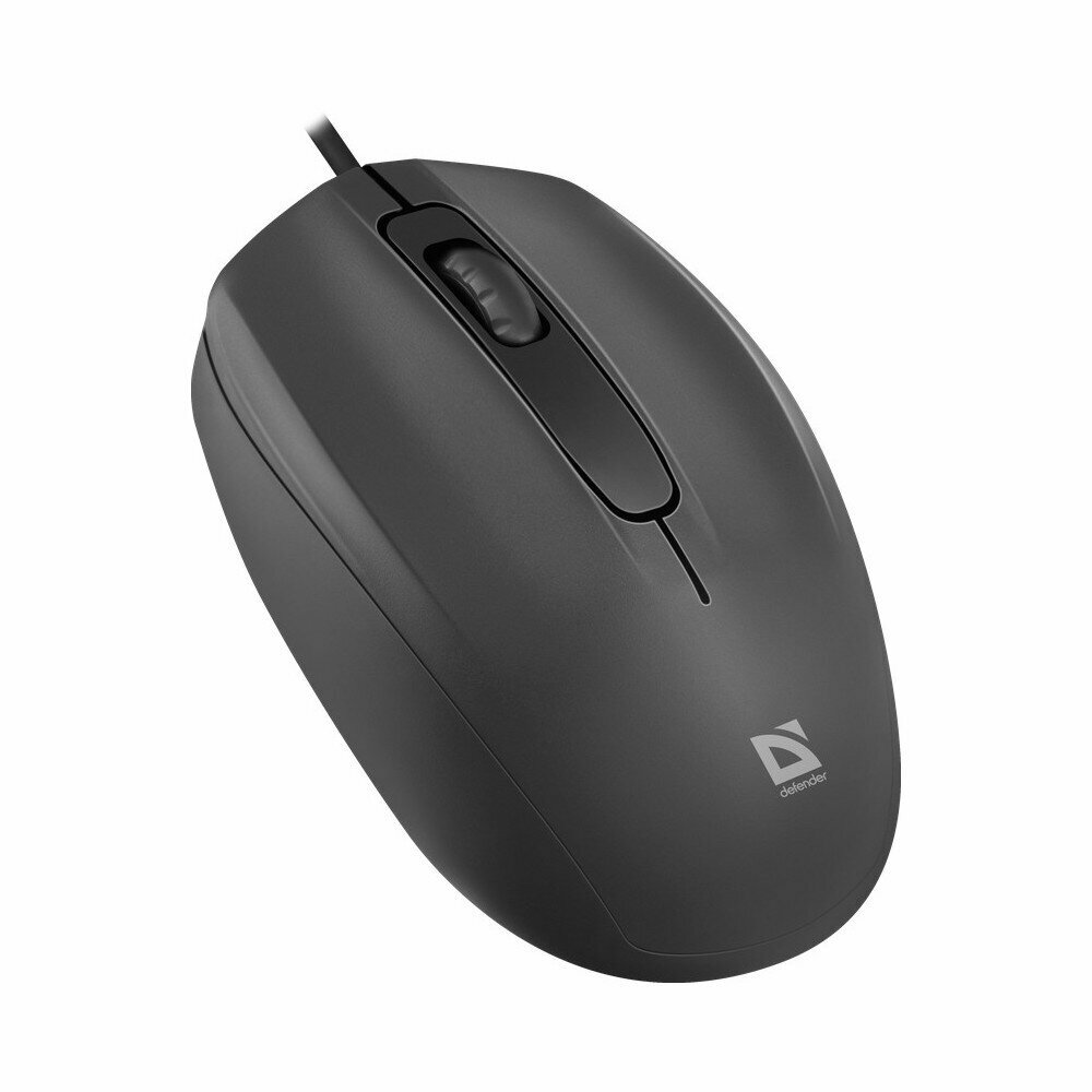 Мышь проводная Defender Alpha MB-507 black (USB, 3 кнопки, оптическая, 1000dpi) (52507) — фото 1