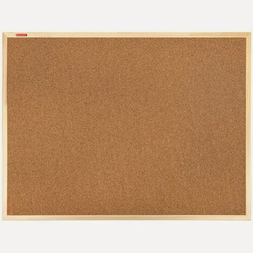 Изображение товара Доска пробковая Brauberg для объявлений 90х120 см, деревянная рамка, Wood, 238312