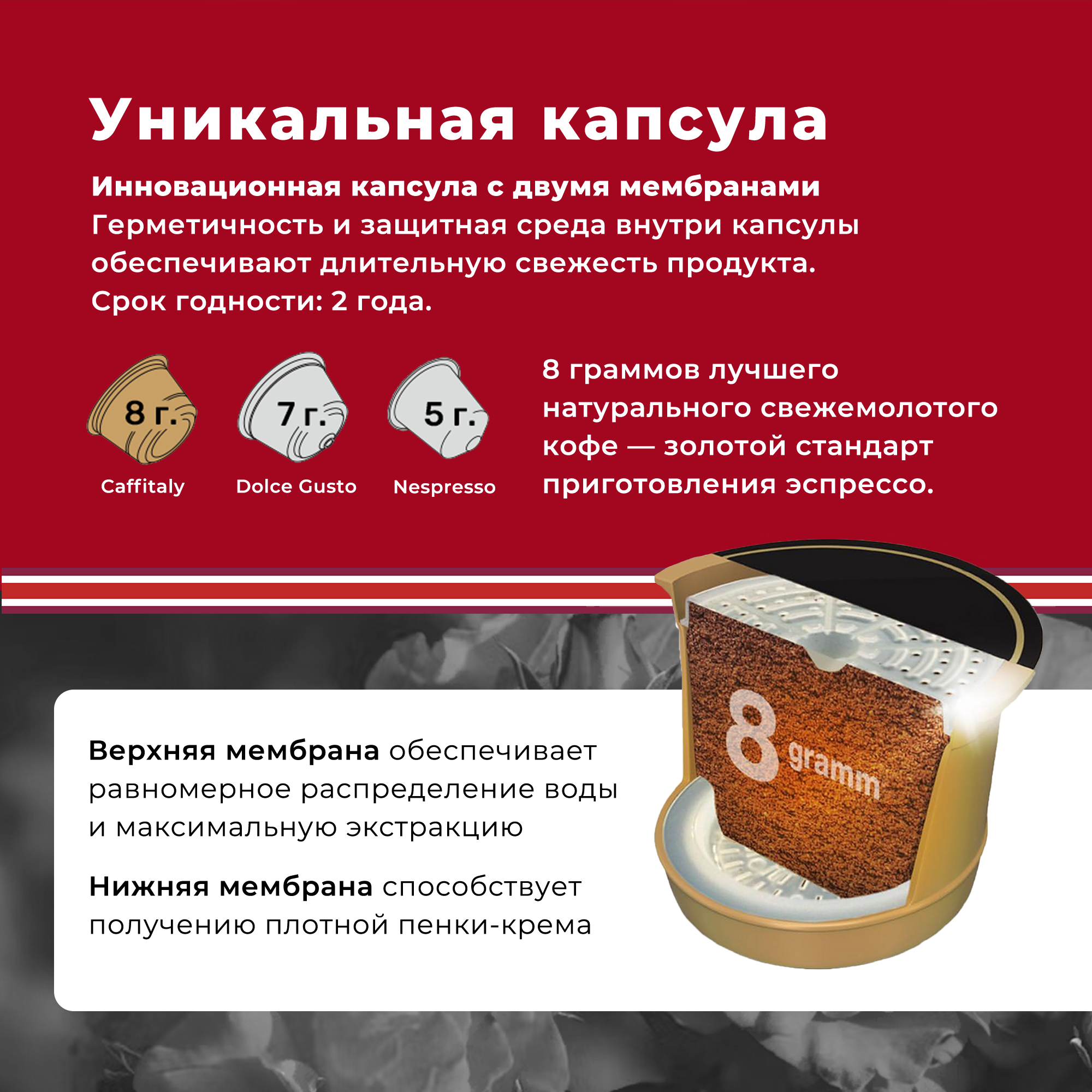 Кофе в капсулах Di Maestri Prezioso, 30 капсул, для Di Maestri, Caffitaly, Paulig, Tchibo Cafissimo — фото 1