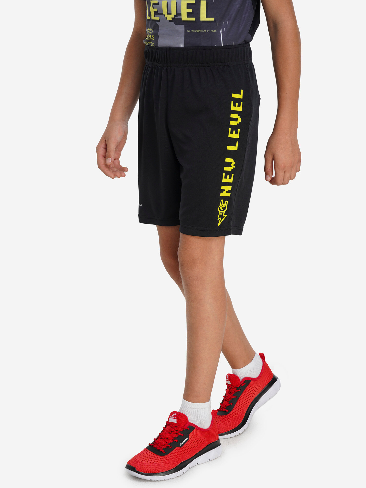Шорты спортивные Demix Active Boys Knitted Shorts, размер 122-128, черный — фото 1